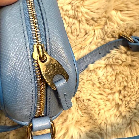 Smythson Camera Bag in Panama blue crossbody - Picture 7 of 13